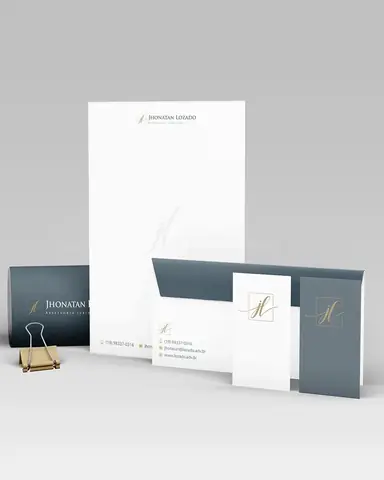 Conjunto de papelaria corporativa para advocacia