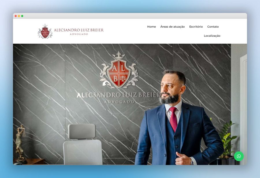 Site institucional de Alecsandro Luiz Breier